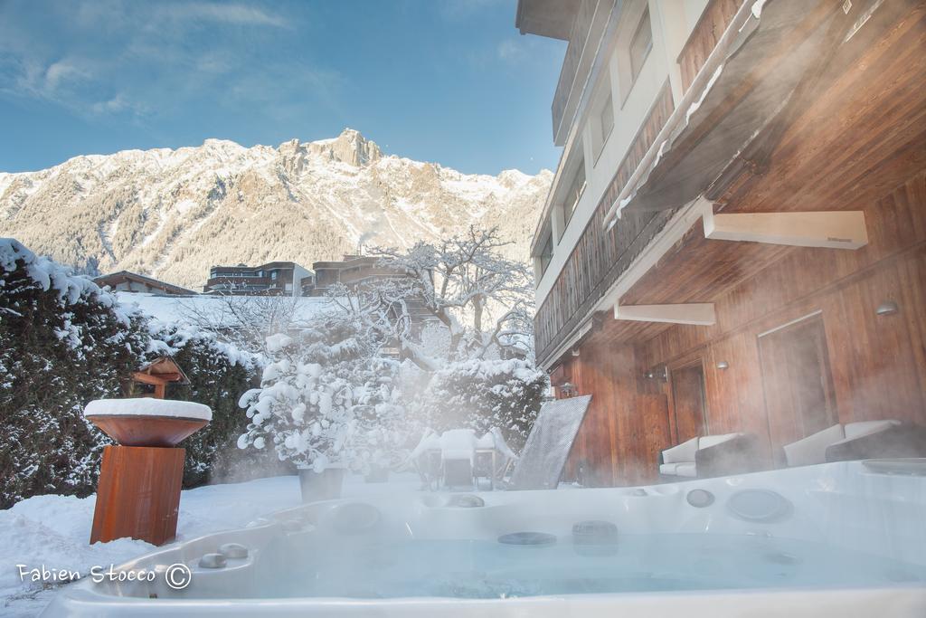 Apartment Au Bon Coin - Luxury Chamonix Hidden Haven, Mont Blanc View, Hot Tub And Garden Exterior foto